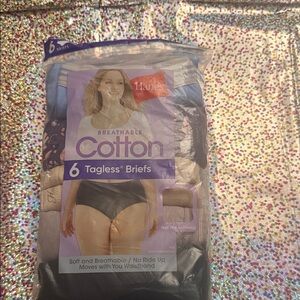 Hanes Cotton Tagless Briefs - Assorted Colors 6 Pack Size 8/XL